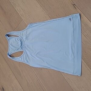 alo YOGA Tank Top Women's sz XS Light Blue Athletic Sleeveless Workout Top